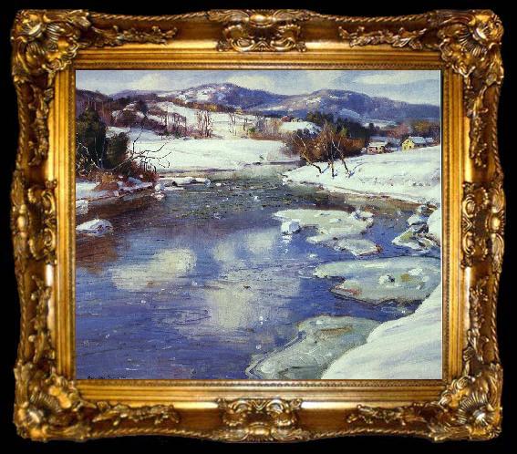 framed  George Gardner Symons Valley Stream in Winter, ta009-2